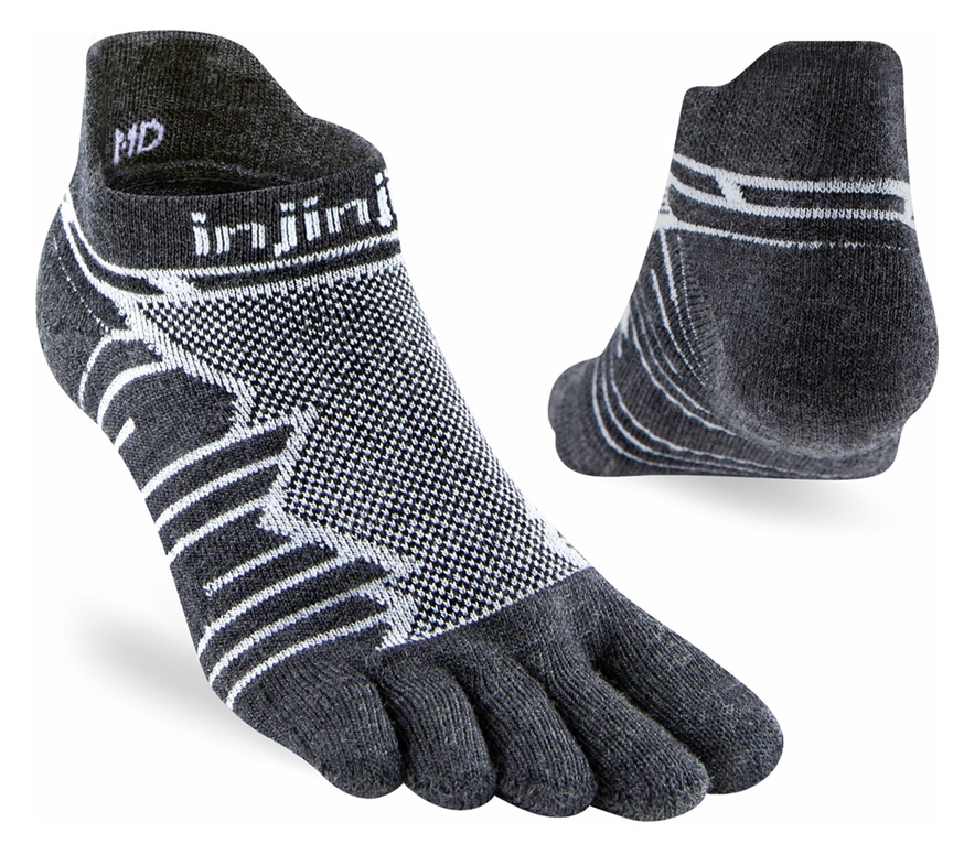 Injinji Ultra Run No-Show Wool Slate