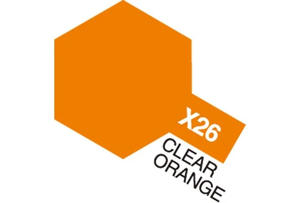 Tamiya Acrylic Mini X-26 Clear Orange (Gloss)