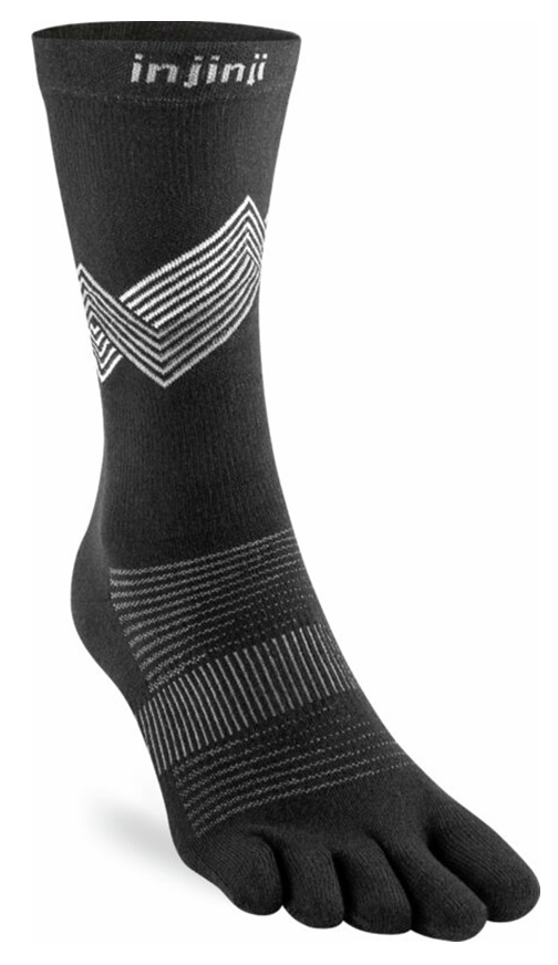 Injinji Run Lightweight Crew Black