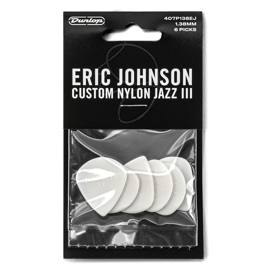 Dunlop Eric Johnson Custom Nylon Jazz III Picks (6-Pack) 
