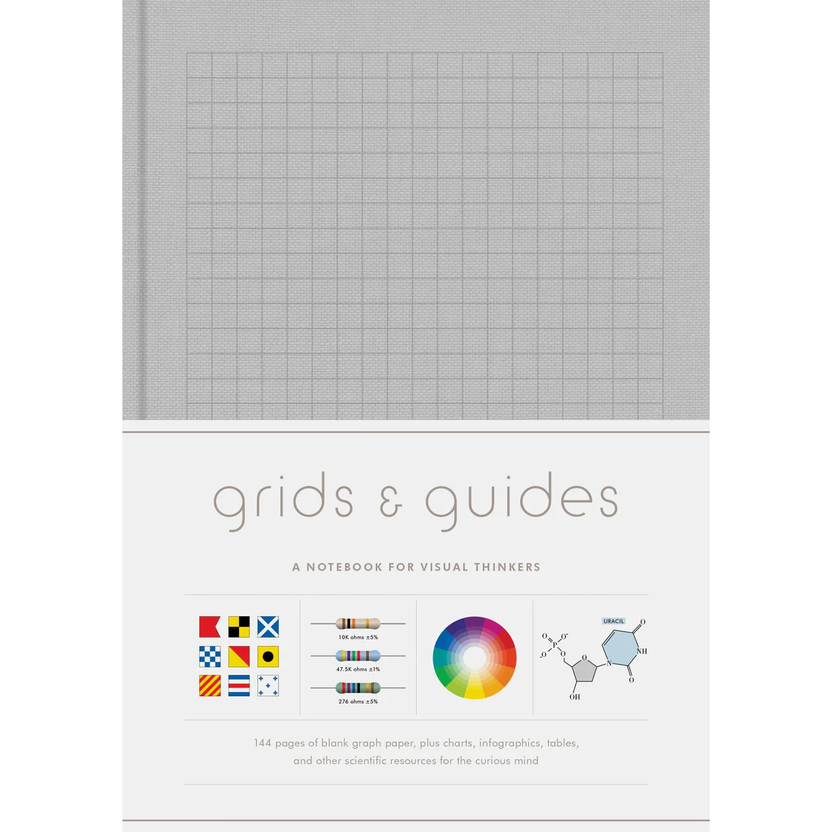 Grids & Guides Notebook, Gray