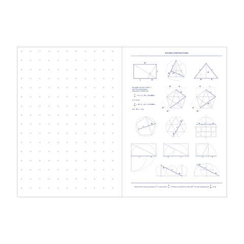 Grids & Guides Notebook, Navy - 5