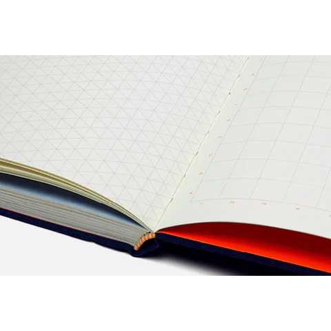 Grids & Guides Notebook, Navy - 4