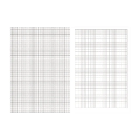 Grids & Guides Notebook, Navy - 3