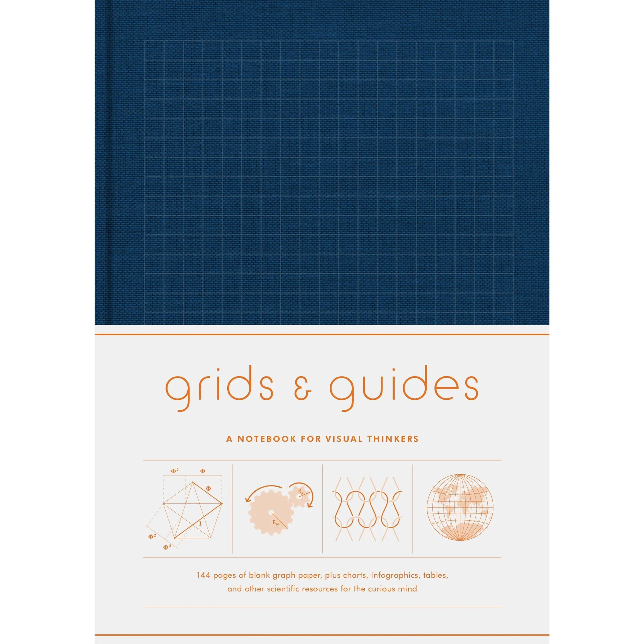 Grids & Guides Notebook, Navy