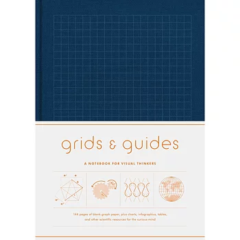 Grids & Guides Notebook, Navy