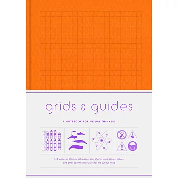 Grids & Guides Notebook, Orange