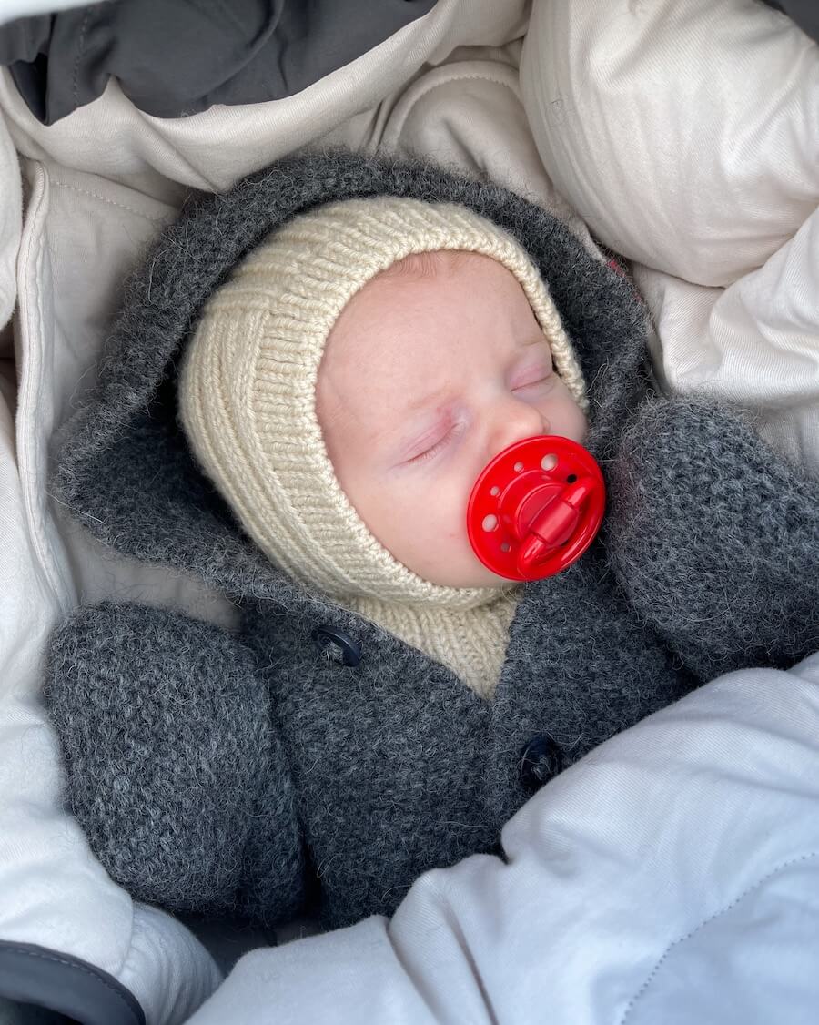 PetiteKnit Sunday Balaclava Baby 1-6 mån (26 m resår st 4) - 5