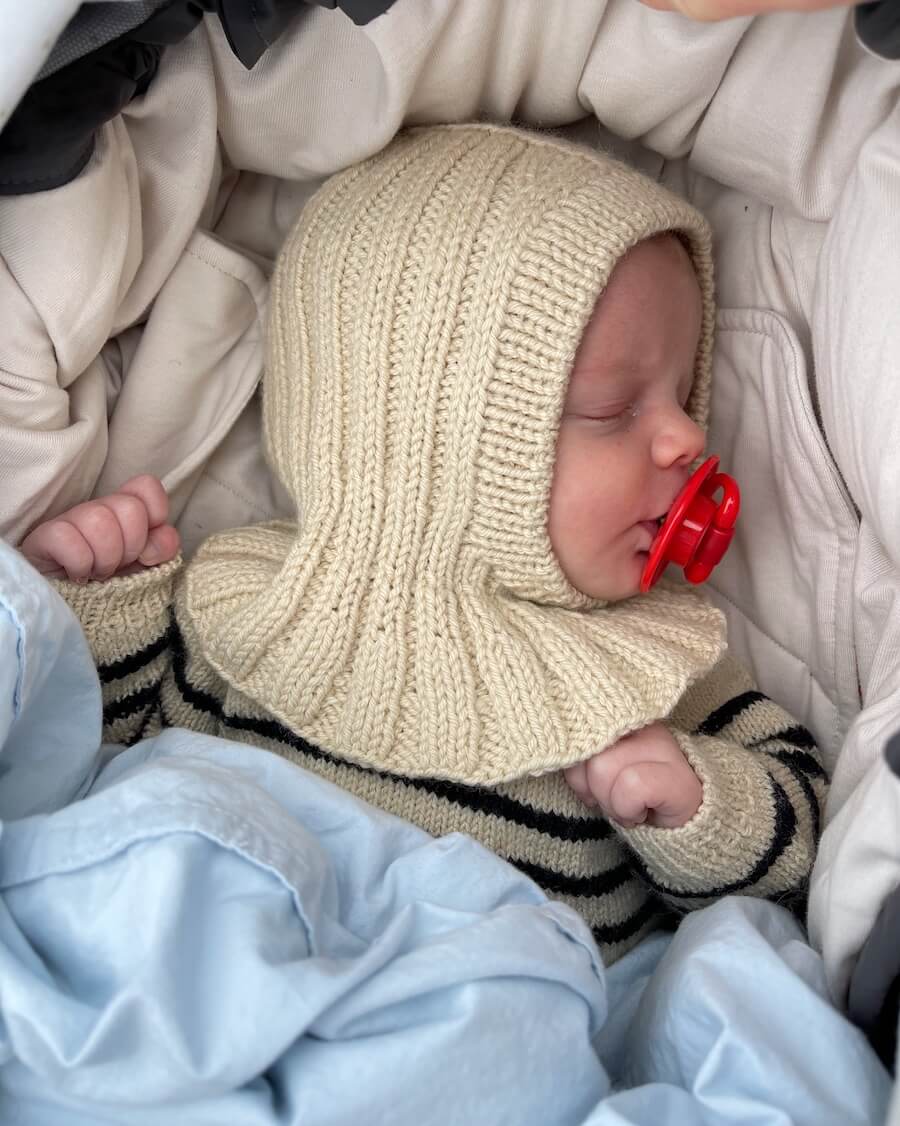 PetiteKnit Sunday Balaclava Baby 1-6 mån (26 m resår st 4) - 4