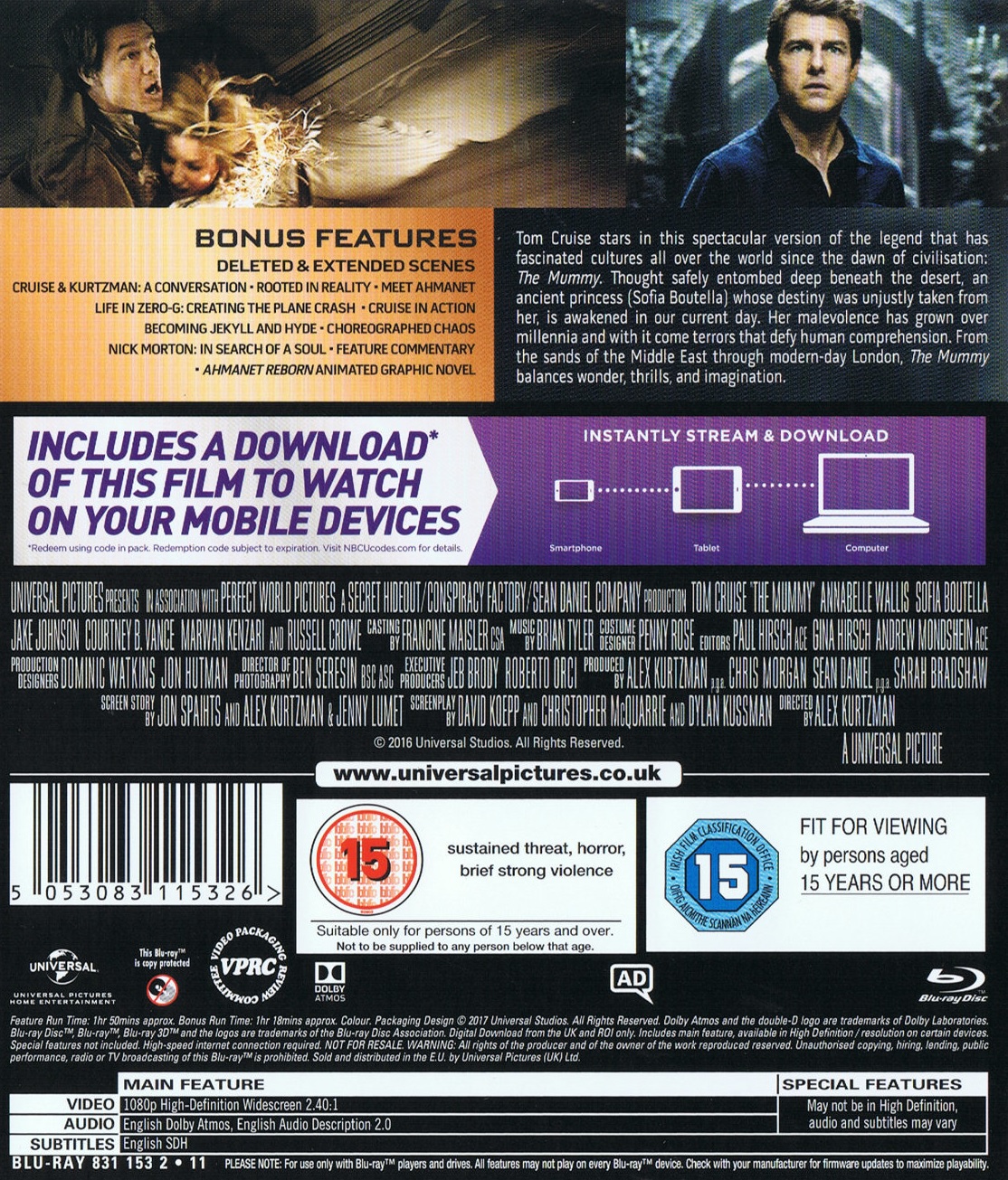 Mummy (ej svensk text) (2017) (Blu-ray) - 2