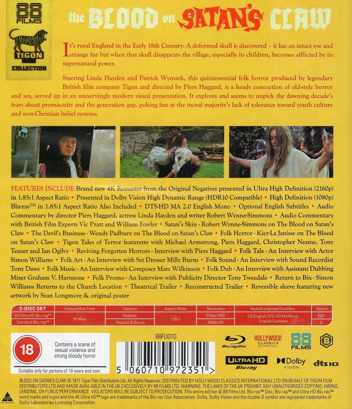 Blood On Satan's Claw (ej svensk text) (4K Ultra HD + Blu-ray) - 2