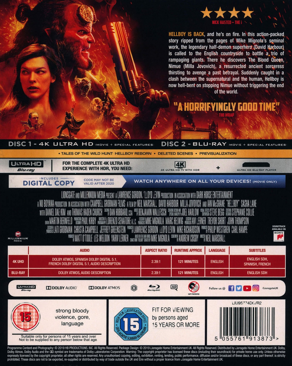 Hellboy (ej svensk text) (2019) (4K Ultra HD + Blu-ray) - 2