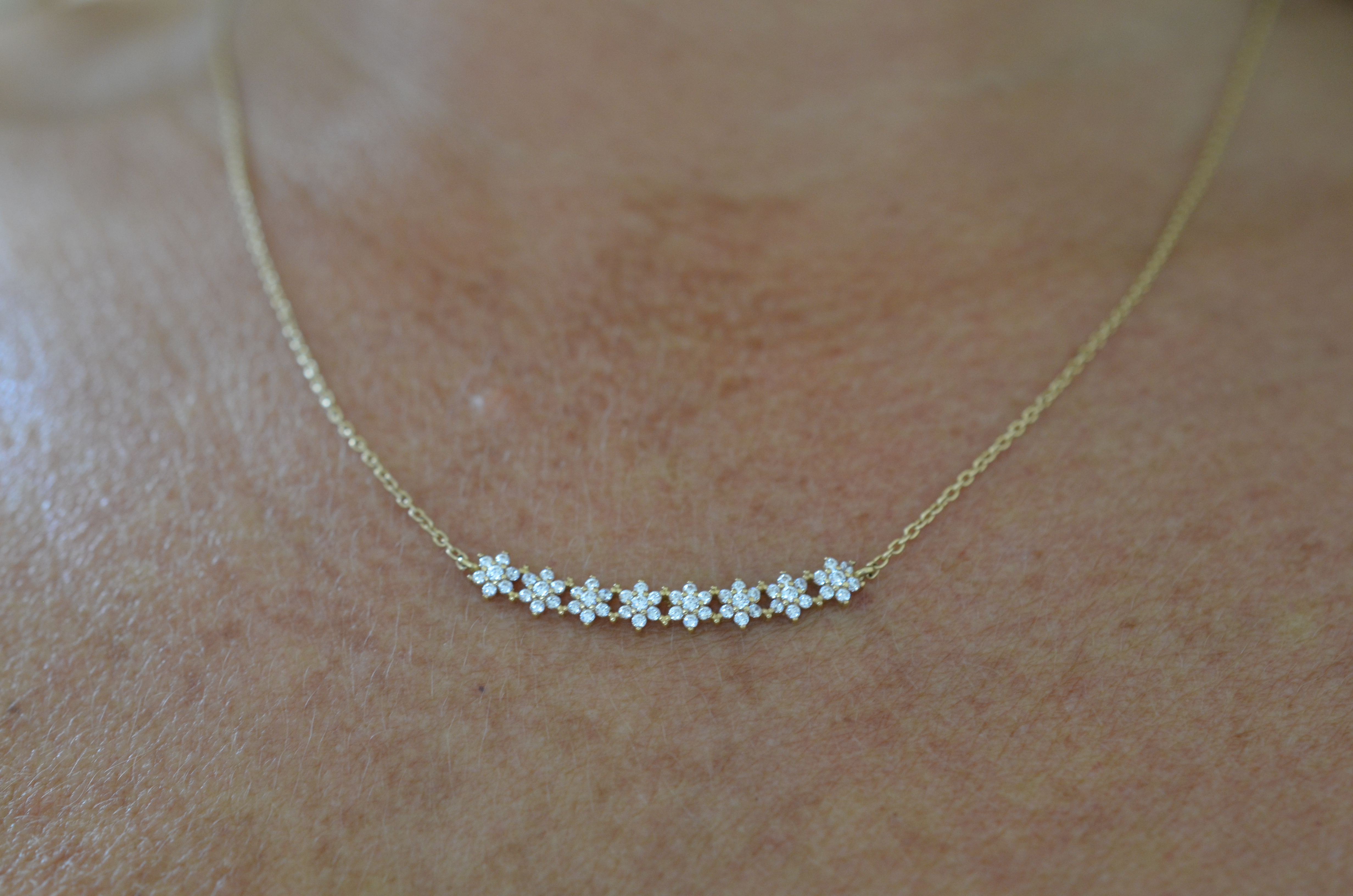18k Necklace with cz - 3