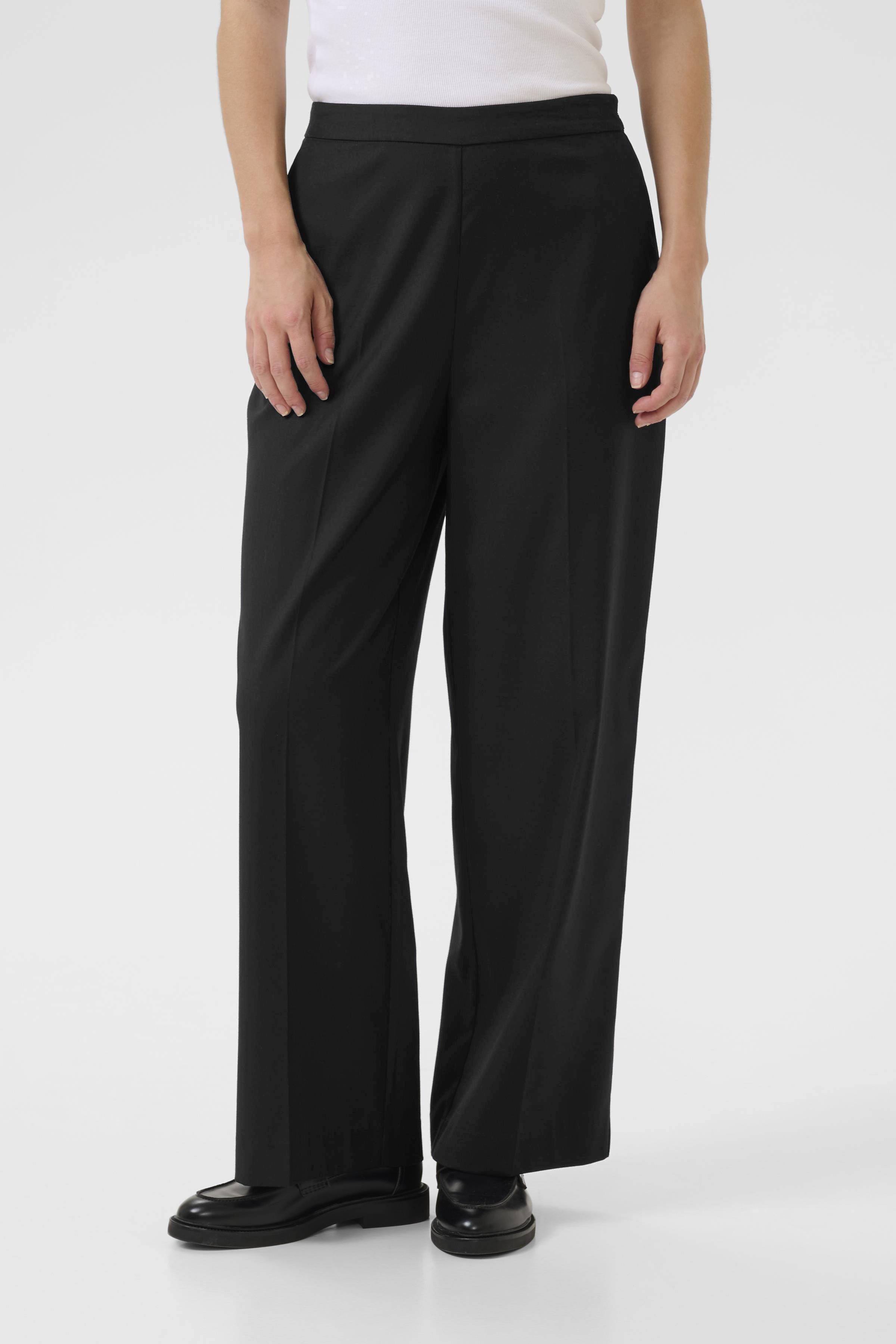 KAvindy Trousers Black Deep Svart Byxa - 3