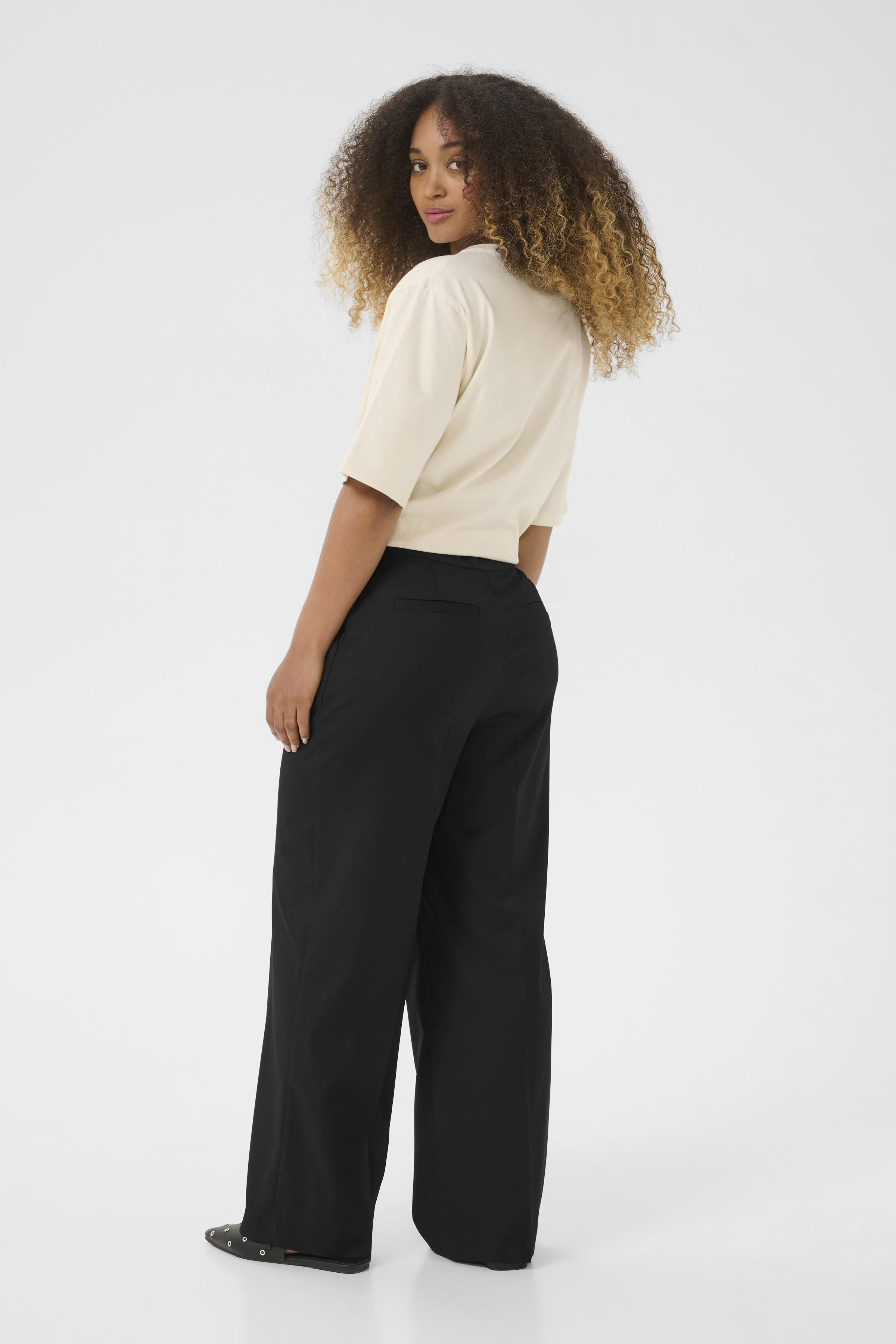 KAvindy Trousers Black Deep Svart Byxa - 5