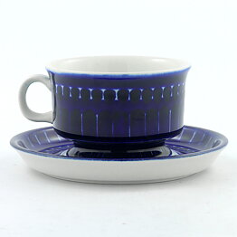 Ulla Procopé (Valencia 1960) Coffee Cup with with Blue Decor 9 cm (4)