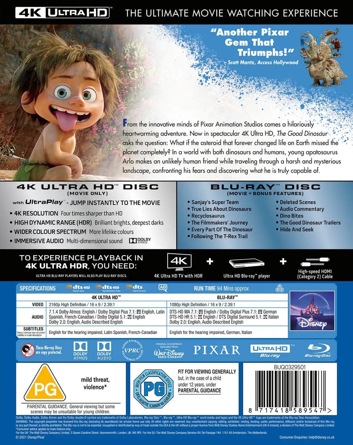 The Good Dinosaur (ej svensk text) (4K Ultra HD + Blu-ray) - 2