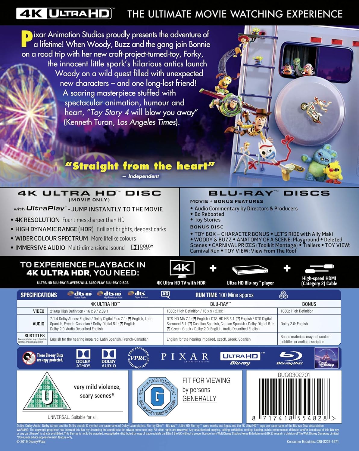 Toy Story 4 (ej svensk text) (4K Ultra HD + Blu-ray) - 2