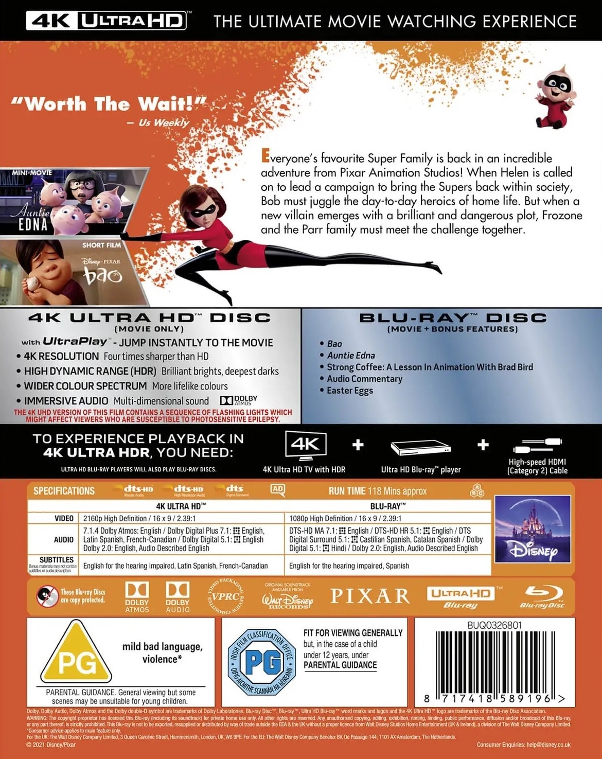 Incredibles 2 (ej svensk text) (4K Utlra HD + Blu-ray) - 2