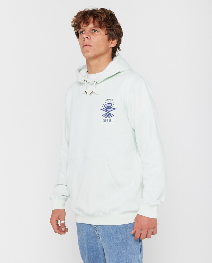 Rip Curl Search Icon Hoodie Green Mist - 4