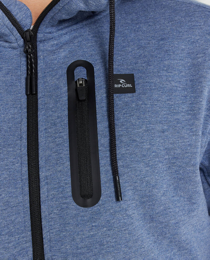 Rip Curl Anti Series Departed Zip Hoodie Navy/Grey - 5