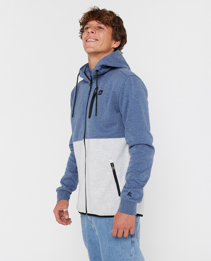Rip Curl Anti Series Departed Zip Hoodie Navy/Grey - 2