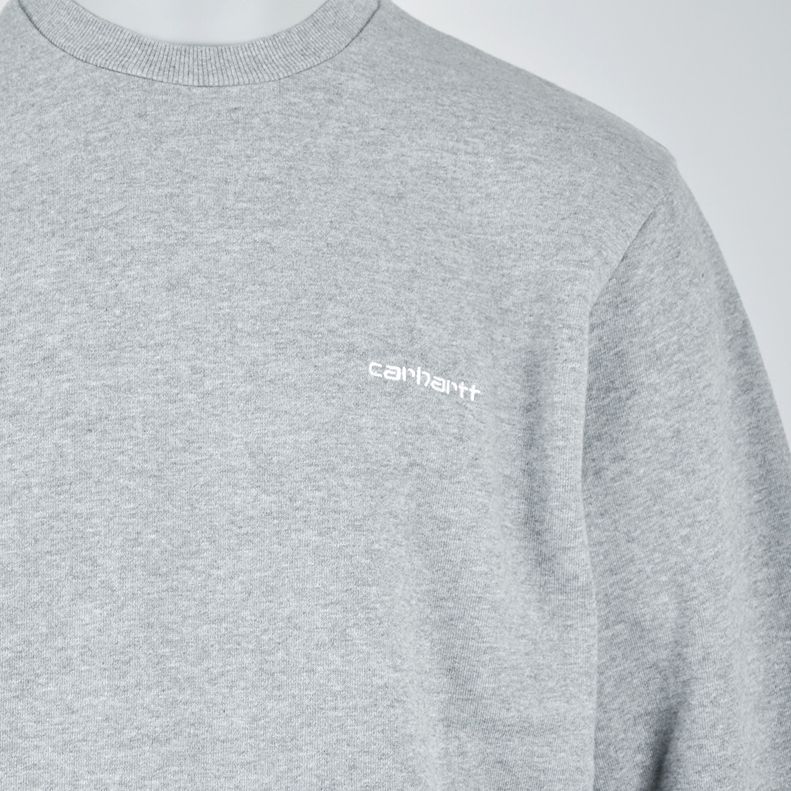 Carhartt WIP - Script Embroidery Sweatshirt Grey Heather/White - 3