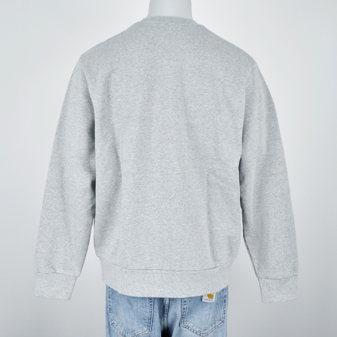 Carhartt WIP - Script Embroidery Sweatshirt Grey Heather/White - 2