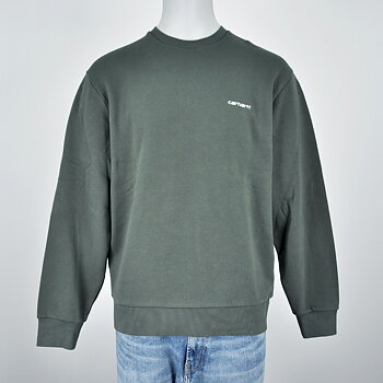 Carhartt WIP - Script Embroidery Sweatshirt Opuntia/White