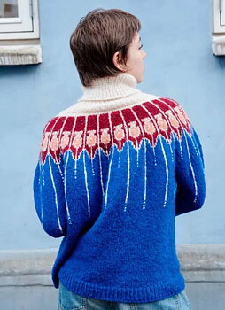 Hjertegarn Mosaik Sweater (24 m st 4,5)