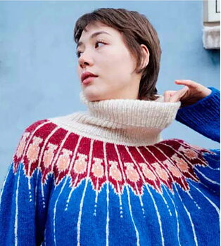 Hjertegarn Mosaik Sweater (24 m st 4,5)