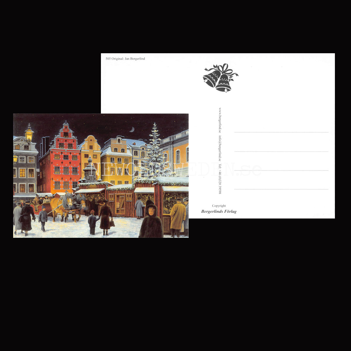 Julmarknaden Vykort 505 Jan Bergerlind - 904 - 3