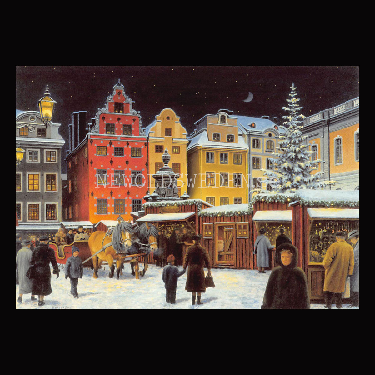 Julmarknaden Vykort 505 Jan Bergerlind - 904