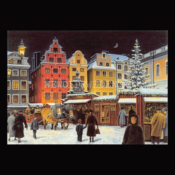 Julmarknaden Vykort 505 Jan Bergerlind - 904