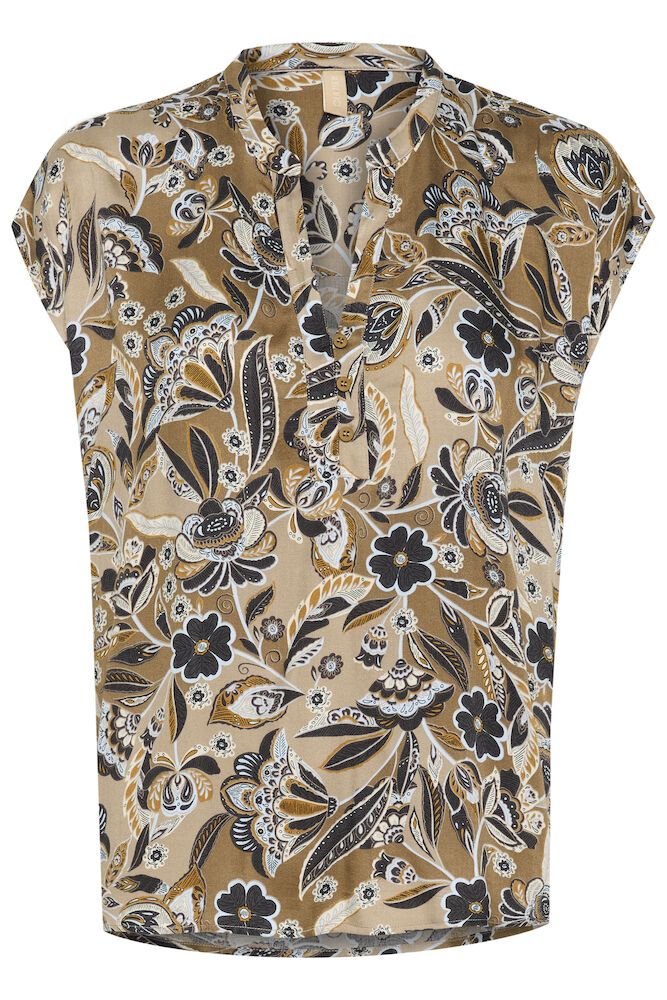 Culture Ibi Dittemarie Blouse ss Sand Flower - 4