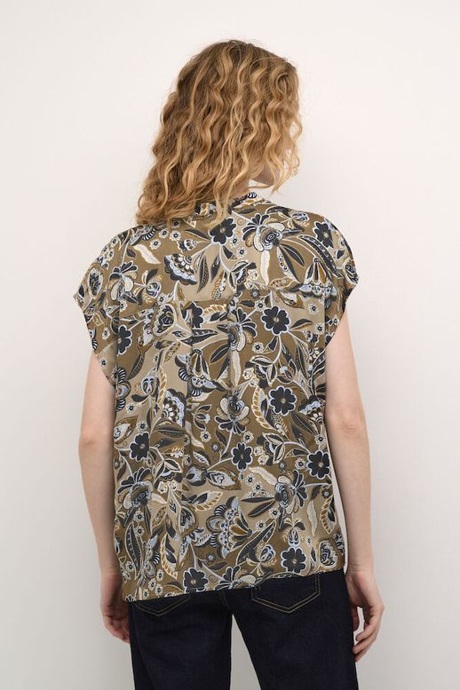 Culture Ibi Dittemarie Blouse ss Sand Flower - 2