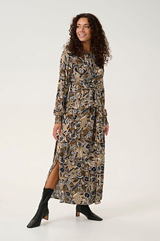 Culture Dittemarie Long Dress Sand Flower