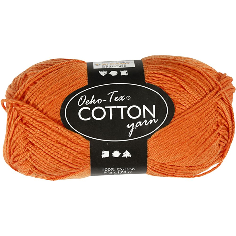 Oeko-Tex Cotton Yarn - Orange 8/4