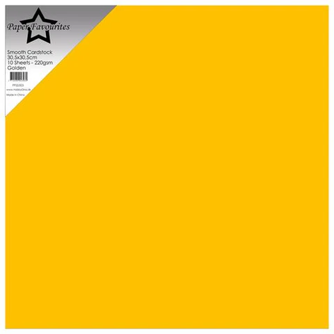 Paper Favourites Smooth Cardstock "Golden" 