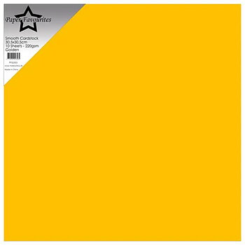 Paper Favourites Smooth Cardstock "Golden" 