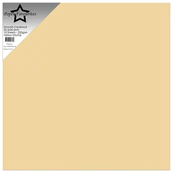 Paper Favourites Smooth Cardstock "Yellow Ochre" 