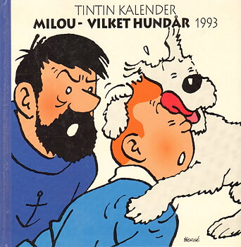 Tintin kalender: Milou - vilket hundår 1993