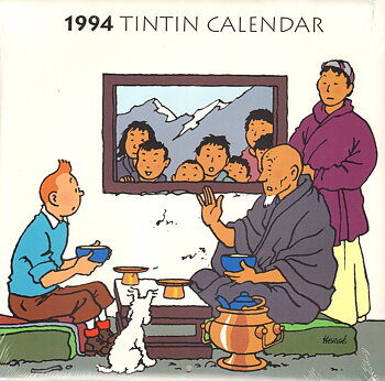 Tintin kalender: 1994 OBS engelsk!