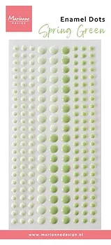 Marianne design Enamel dots - Duo tone Spring green