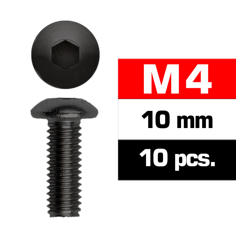 Ultimate Racing UR161410 M4x10mm FLAT HEAD SCREWS (10 pcs) - 2