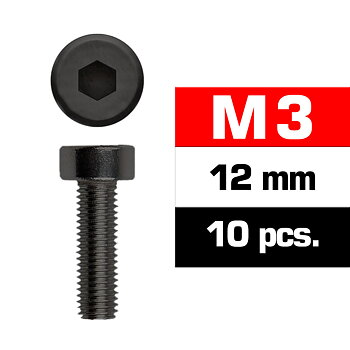 Ultimate Racing UR163312 M3x12mm CAP HEAD SCREWS (10 pcs)