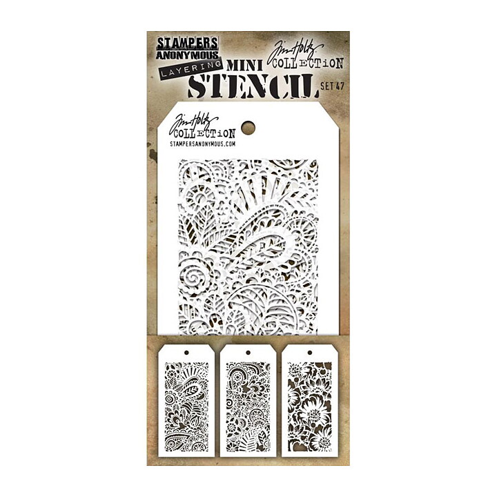 Tim Holtz Layering  Mini Stencil - Set 47