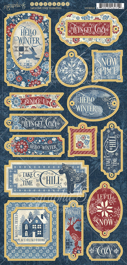 Let's Get Cozy, Chipboard,  Graphic 45