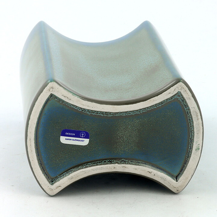 Karin Björquist (1960s) Green/Blue Modern Vase 14 cm 