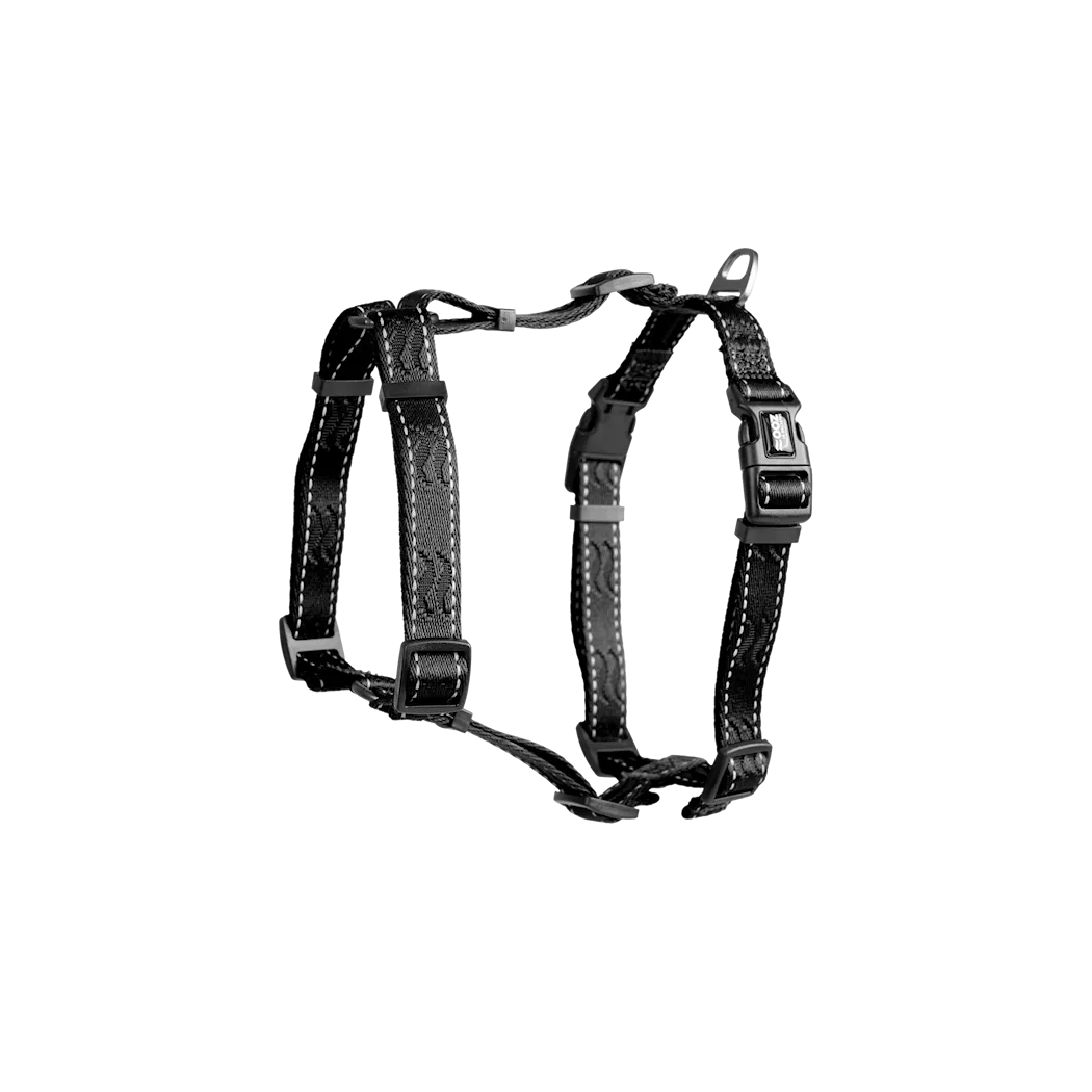 Selected by ZOO Harness Rufus H-harness adjustable, Black - Various sizes - 5